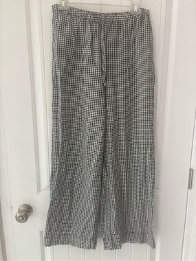 a new day Black and White Gingham Pull on Pants size Small